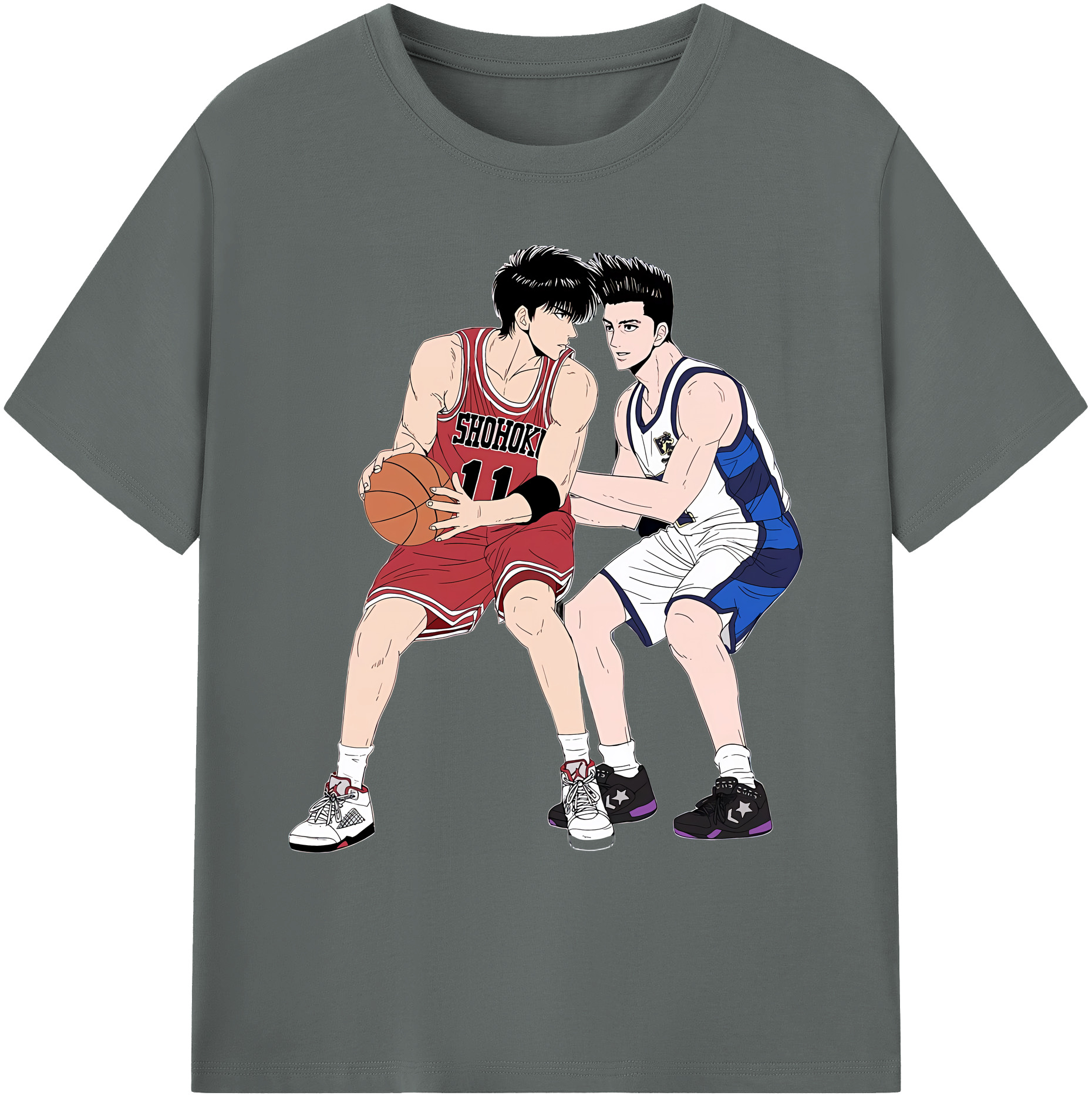 （画像用） SLAM DUNK／スラムダンク 綿100％ メンズ半袖Tシャツ｜肌触りやわらか＆通気性